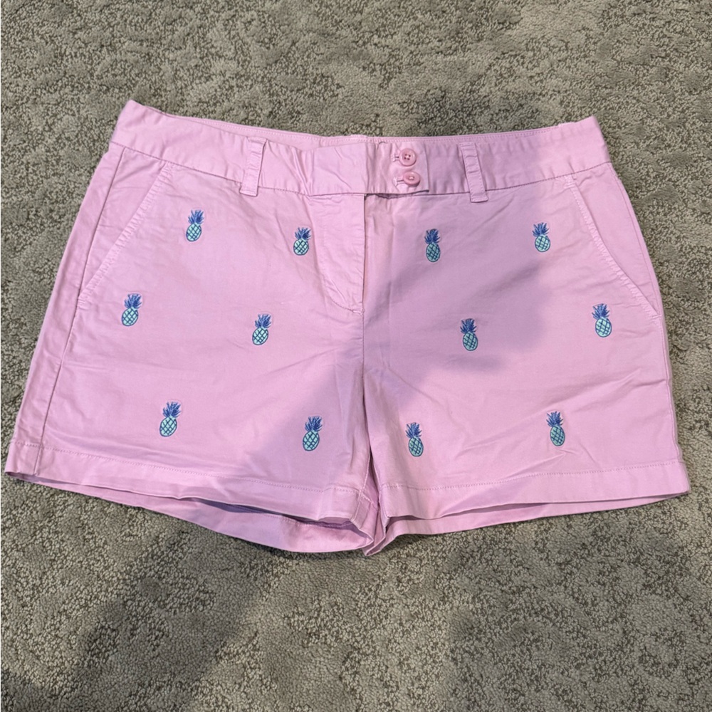 Vineyard Vines Purple Shorts with Pineapple Embroidery